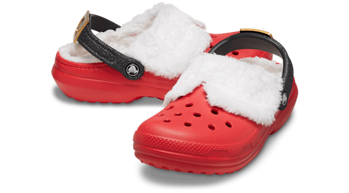 Classic Lined Santa Clogs