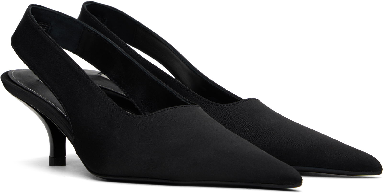 Classic Satin Slingback Heels