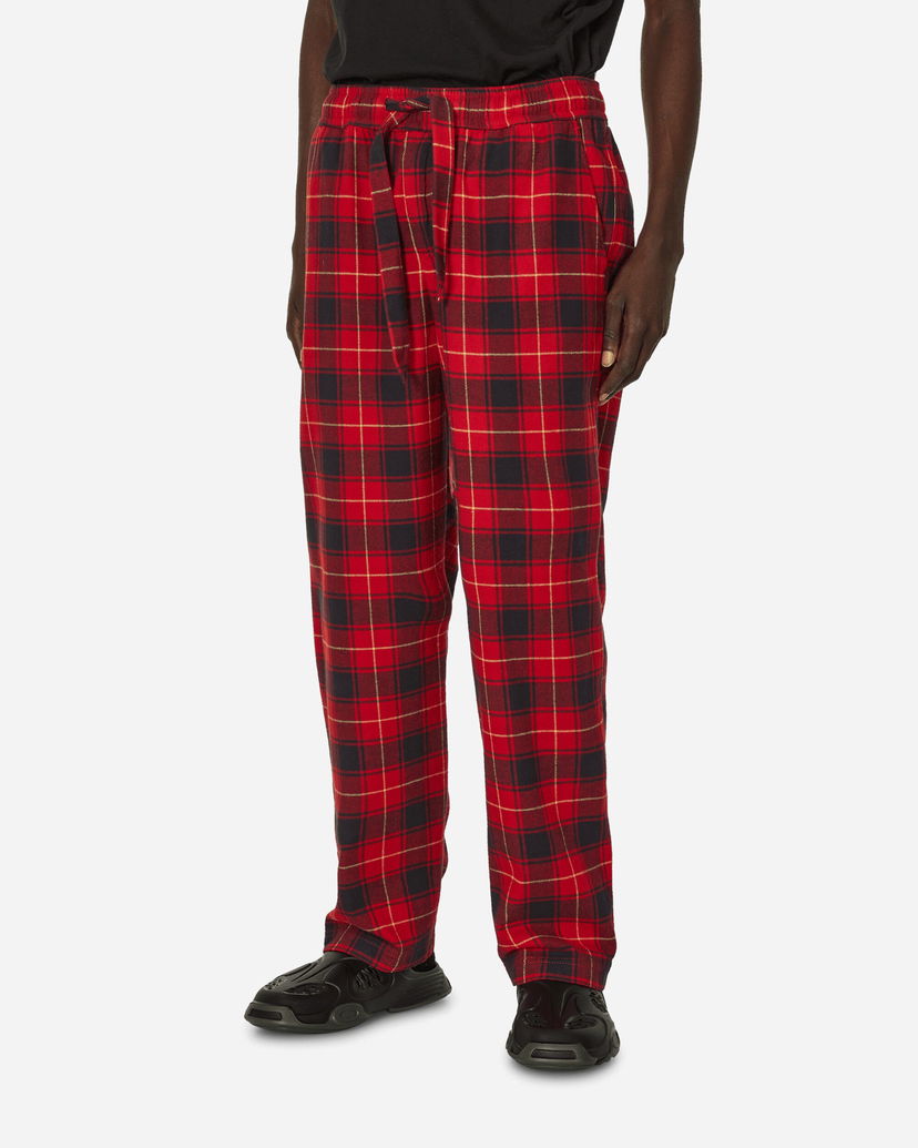 Pyžamo TEKLA Flannel Plaid Pijamas Pants Červená | SWP-REPL REPL