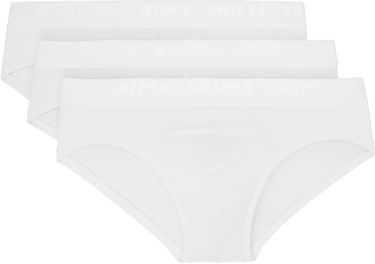 Nohavičky SKIMS SKIMS Three-Pack Stretch Briefs Biela | BO-BRF-5629M, 0