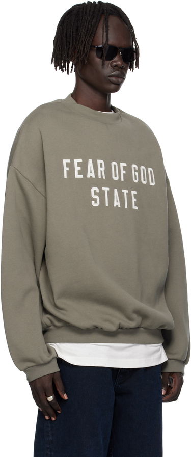 Mikina Fear of God Fear of God ESSENTIALS 90s Fit Fleece Crewneck Sweatshirt Šedá | 192SP256557F, 1