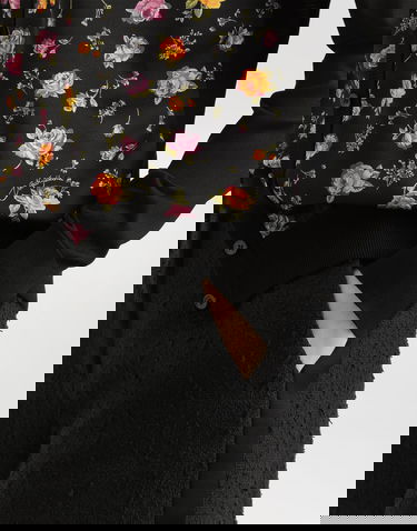 Sveter Dolce & Gabbana Small Rose Bouquets-print Satin Cardigan Rôznofarebný | FXV10TJBSOPHN5XR, 3