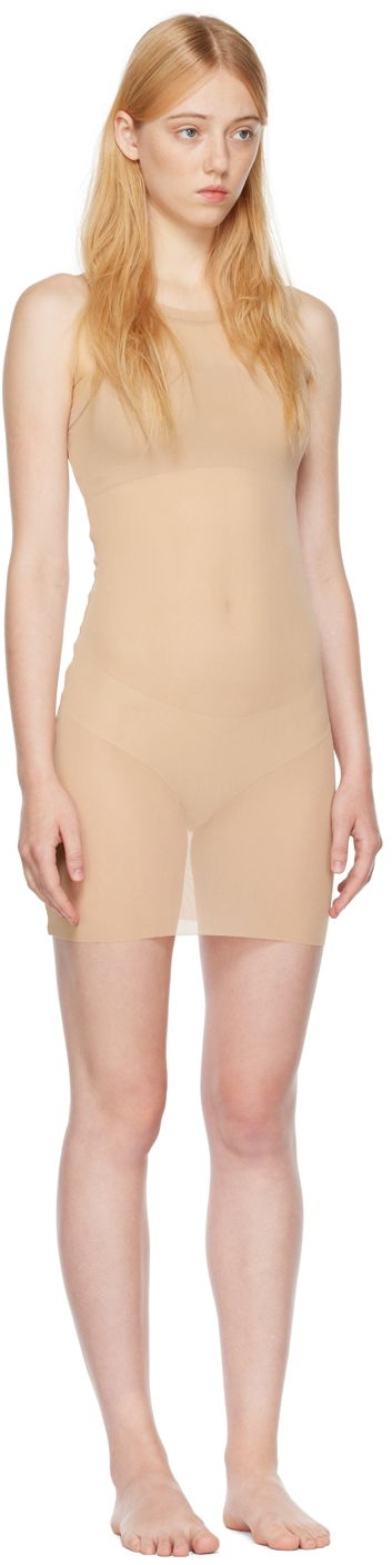 Šaty SKIMS SKIMS Summer Mesh Mini Dress Béžová | AP-DRS-1638, 1