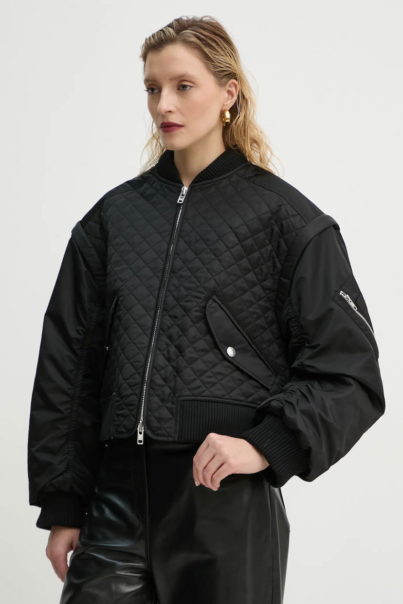 Bomber bunda STAND STUDIO Stand Studio Kezia Quilted Bomber Jacket Čierna | 66377.8669