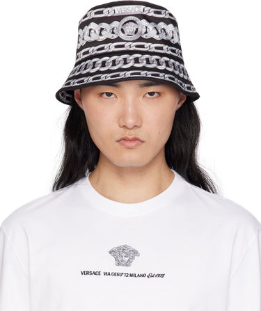 Šiltovka Versace Versace Medusa Chains Bucket Hat Čierna | 1019072_1A13697, 0
