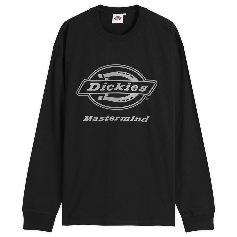 Tričko Mastermind WORLD MASTERMIND WORLD x Dickies Logo Long Sleeve T-Shirt, Size Large Čierna | MJ25C14-TS216-2