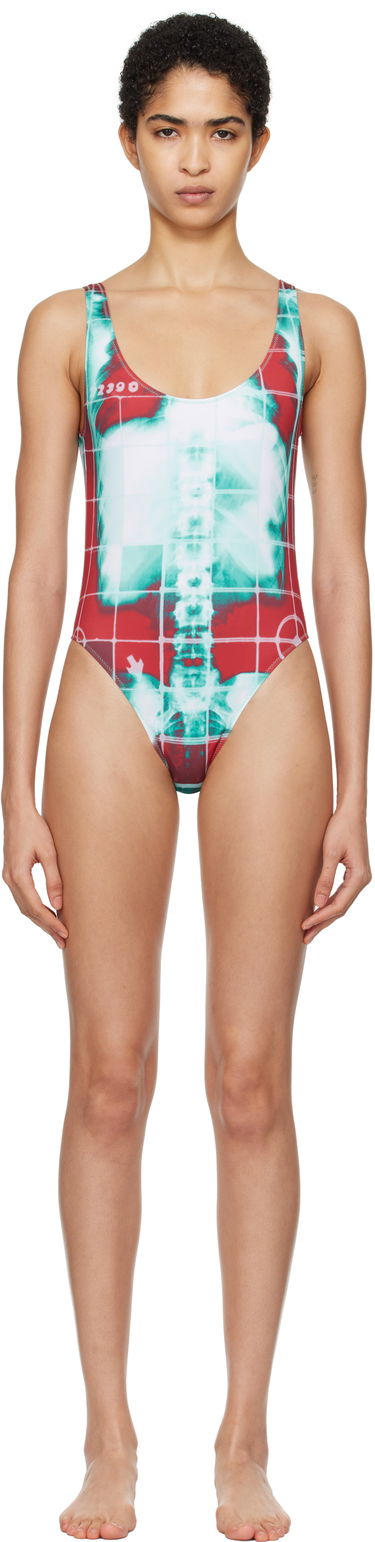 Plavky Jean Paul Gaultier Jean Paul Gaultier 'The Red Squeletor' One-Piece Swimsuit Rôznofarebný | 25/33-F-MB025-J575-3058, 0