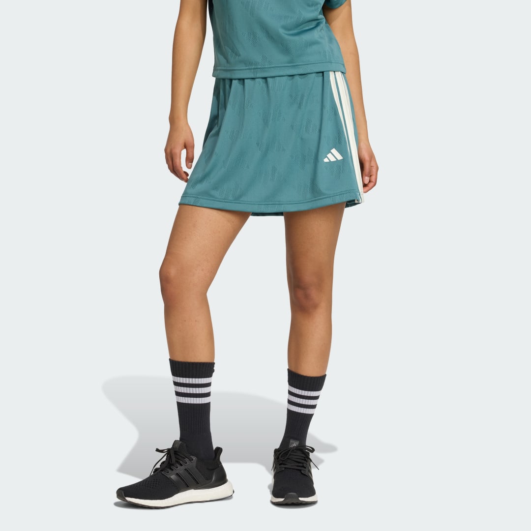 Sukňa adidas Performance Stadium 3-Stripes Tennis Inspired Jacquard Skort Zelené | JV5633, 0