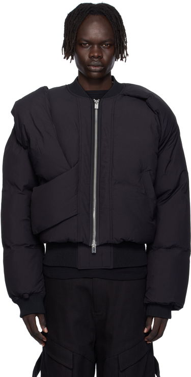 Bomber bunda HELIOT EMIL Heliot Emil Altair Puffer Bomber Jacket Čierna | AW25_M_02_163_BLK01, 0