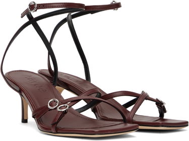 Starostlivosť o obuv Aeyde Aeyde Libby Leather Kitten Heel Sandals Vínová | A11-HS-GAIS55TB172-SS25-955-007, 3