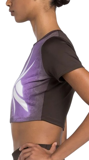 Crop Top Reebok Lux Bold Cropped T-Shirt Fialová | 100205572, 1