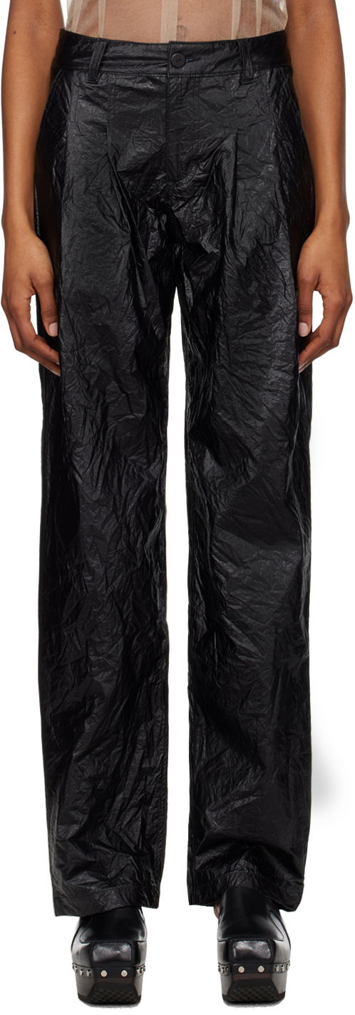 Nohavice Eckhaus Latta Pleated Trousers Čierna | 9016-EL-SS24-O -, 0