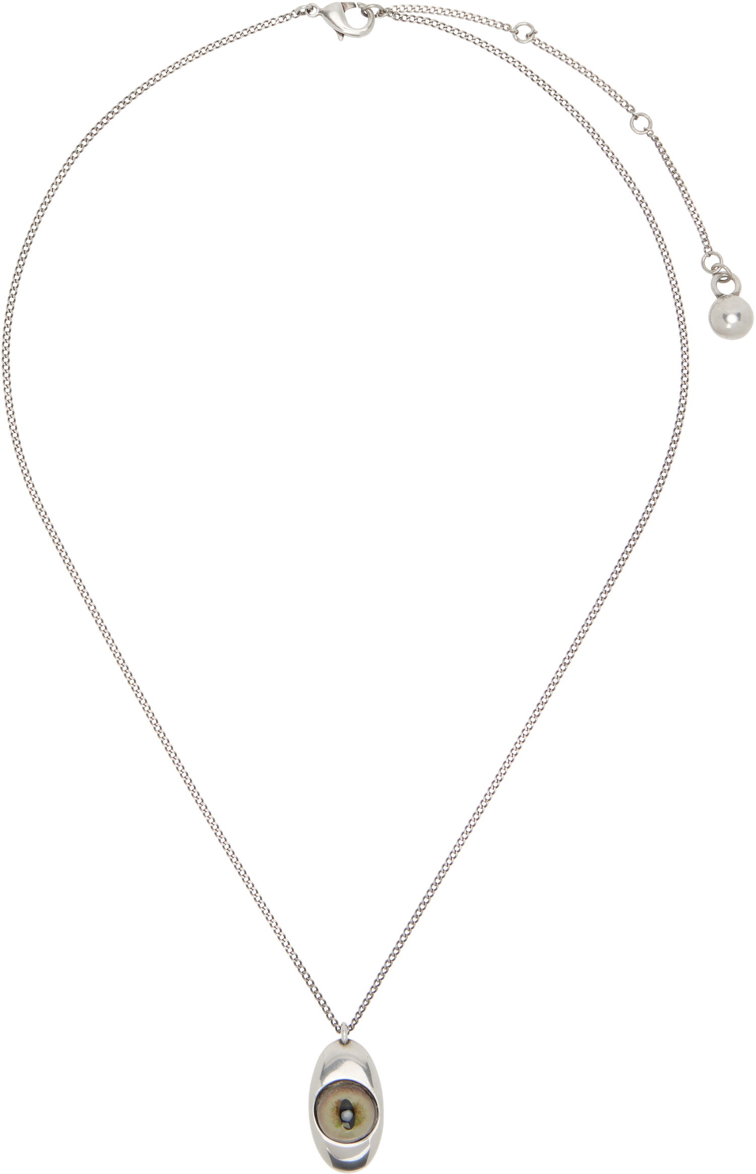 Náhrdelník LEMAIRE Lemaire Cat Eye Pendant Necklace Metalická | JW0119 LO036, 1