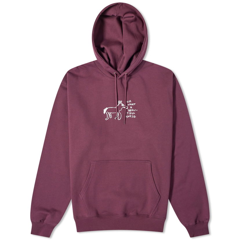 Mikina Polar Skate Co. Beautiful Horses Hoodie Vínová | PSC-W23-24