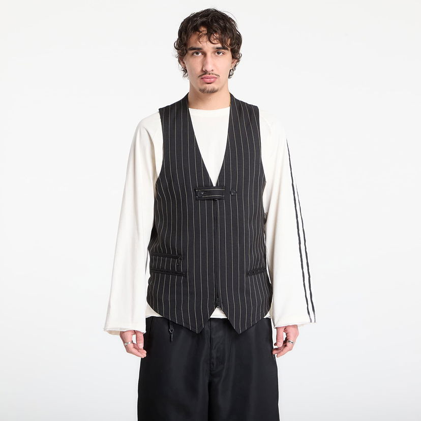 Vesta Y-3 Y-3 Sport Uniform Pinstripe Tailored Vest Biela | KQ7290