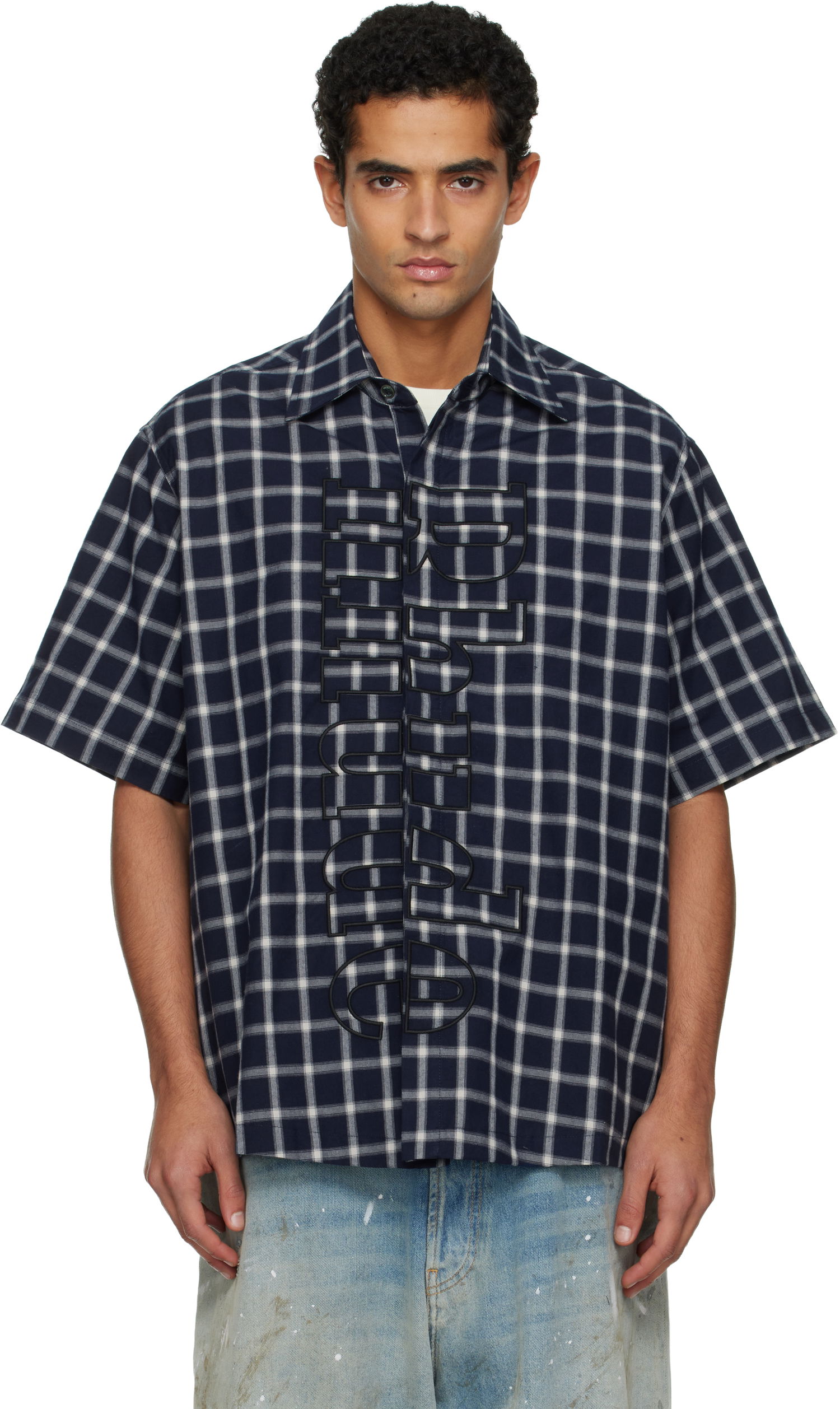 Košeľa Rhude Plaid Center Logo Short Sleeve Button Up Shirt Rôznofarebný | RHPF25SR05012, 0