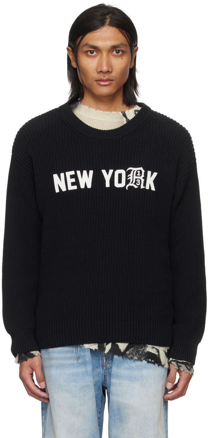 Sveter R13 R13 'New York' Knit Sweater Čierna | R13WY199-Y016C, 0