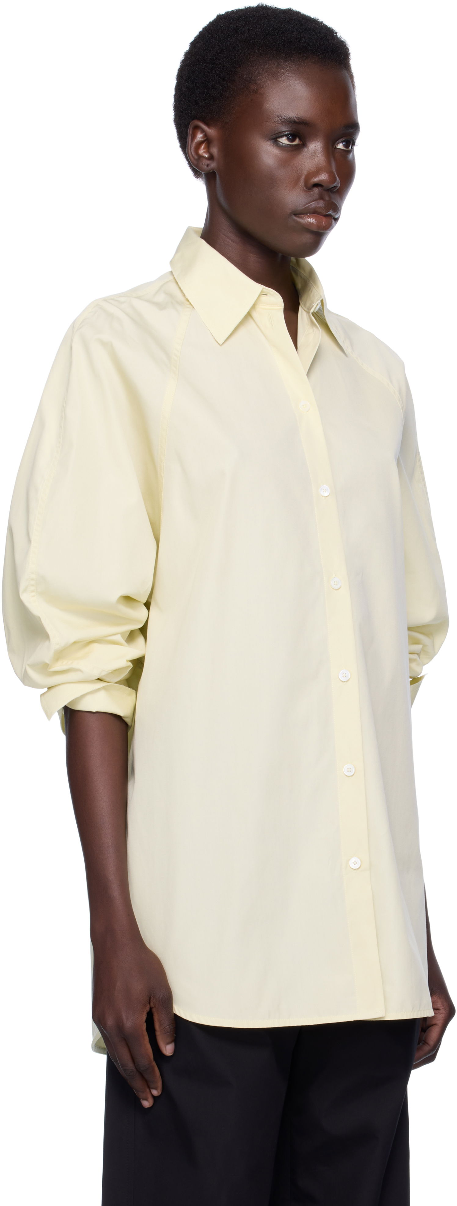 Košeľa TOTEME TOTEME Raw Raglan Shirt Žltá | 253-WRT0515-FB0226, 1