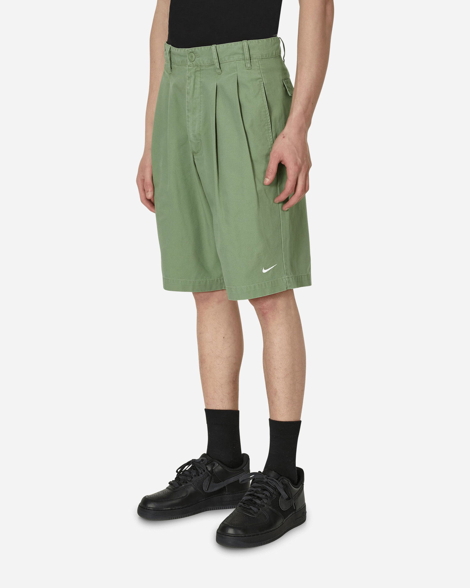 Šortky Nike Life Pleated Chino Short Zelené | DX0643-386, 1
