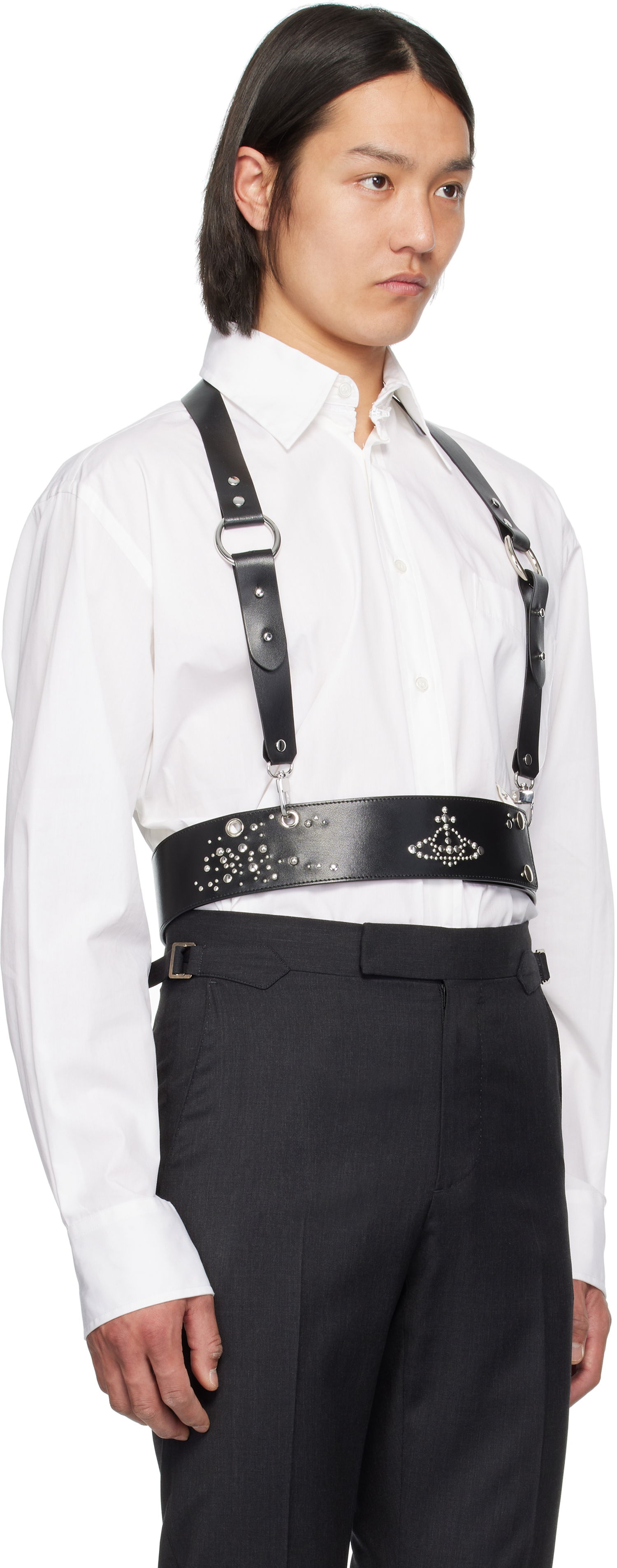 Opasok Vivienne Westwood Vivienne Westwood Studs Harness Belt Čierna | 82110002U-L001R-, 1