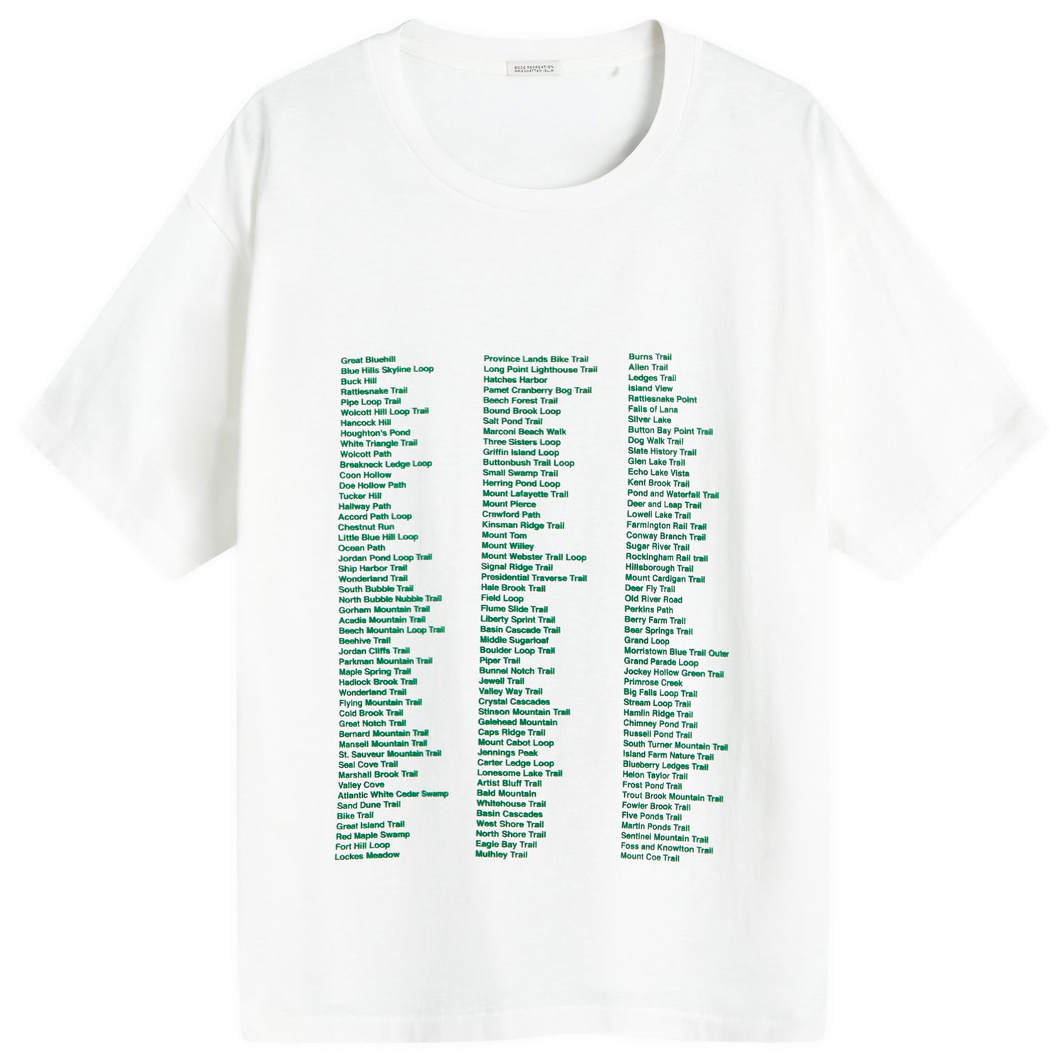 Tričko Bode Trailhead T-Shirt Biela | MRF24CS034-CRM, 0