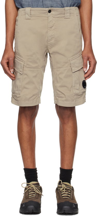 Šortky C.P. Company C.P. Company Stretch Sateen Cargo Shorts Béžová | 18CMBE116A005694G, 0