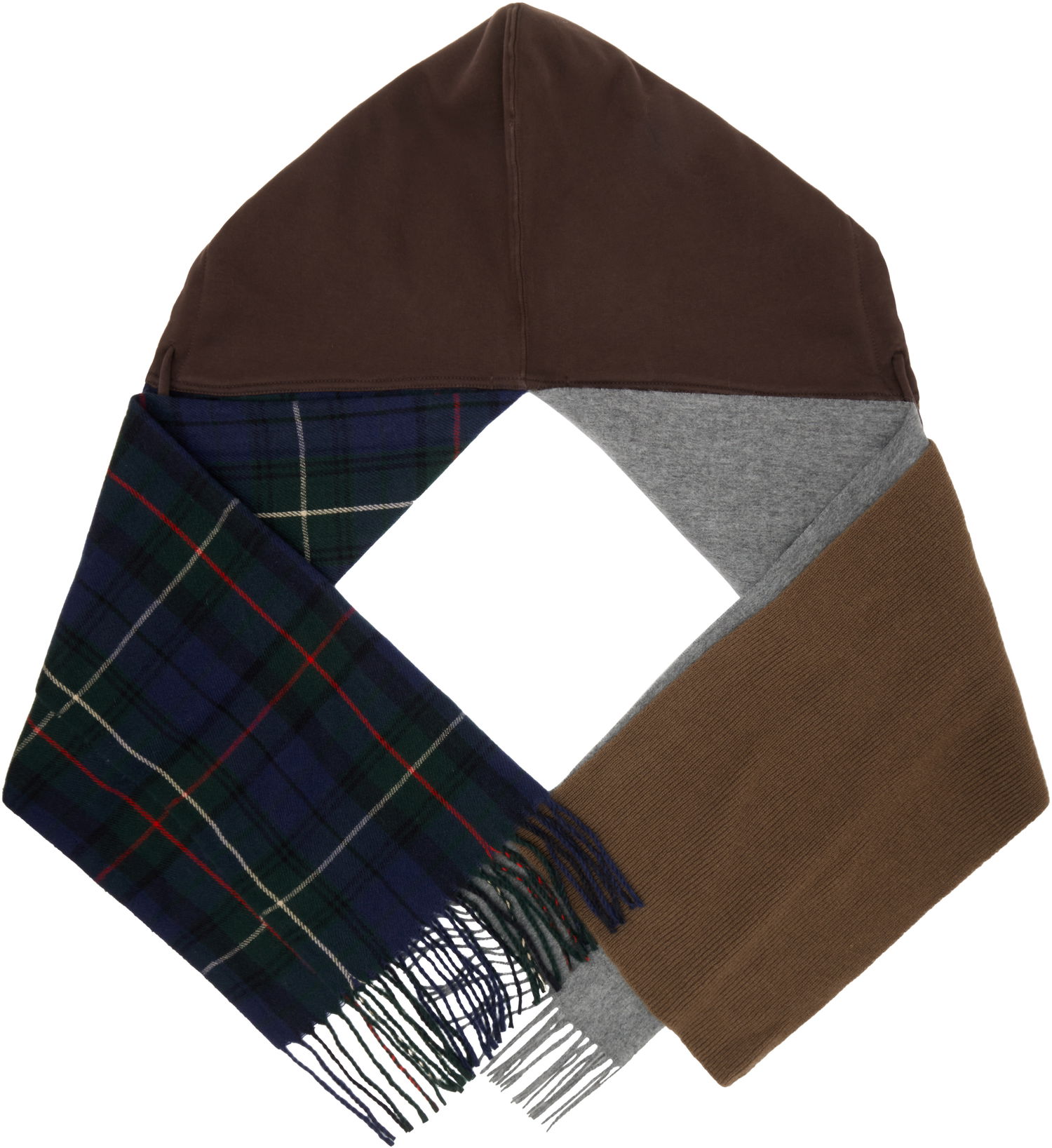 Šál Ottolinger Ottolinger Deconstructed Hoodie Scarf Hnedá | 129-902828-01, 1
