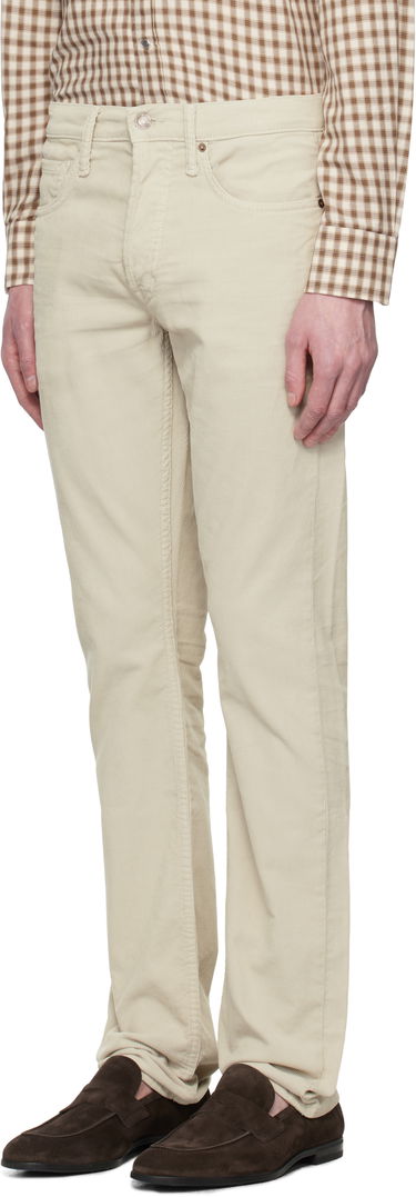 Džínsy Tom Ford TOM FORD Micro Cord Slim Fit Jeans Béžová | DPH001-DMC033F23, 3