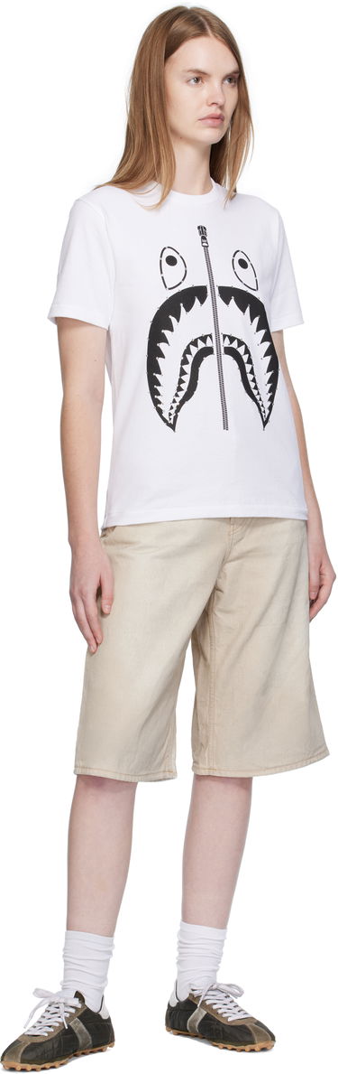 Tričko BAPE Crystal Stone Shark Graphic T-Shirt Biela | 001TEL302065L, 3