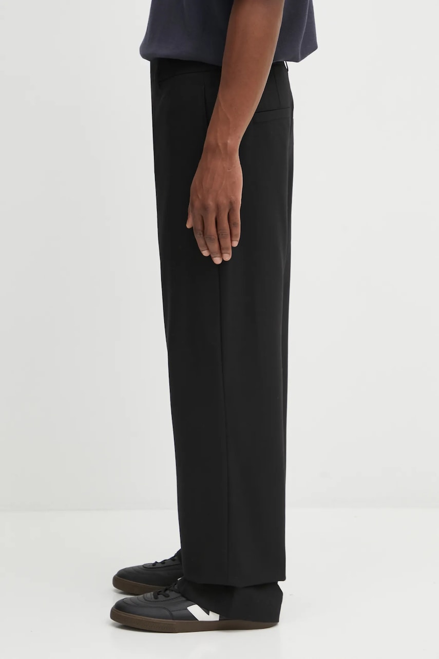 Nohavice Represent Clo Represent Wool Straight-Leg Pants Čierna | MLM100357, 1