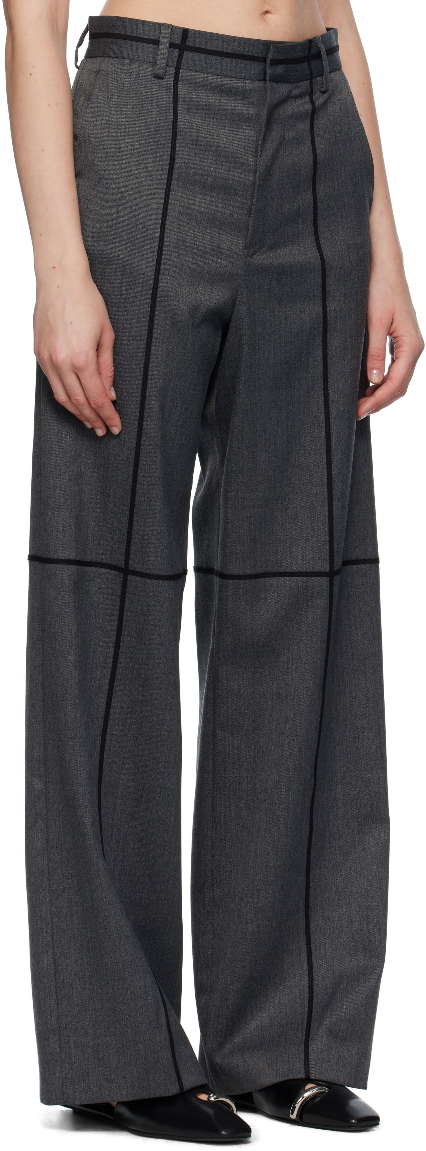 Nohavice Maison Margiela MM6 Maison Margiela Tailoring Wool Trousers Šedá | S52KA0543 S47848, 1