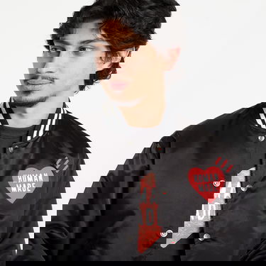 Bomber bunda Human Made HUMAN MADE Nylon Stadium Jacket Čierna | HM30JK038BK, 2