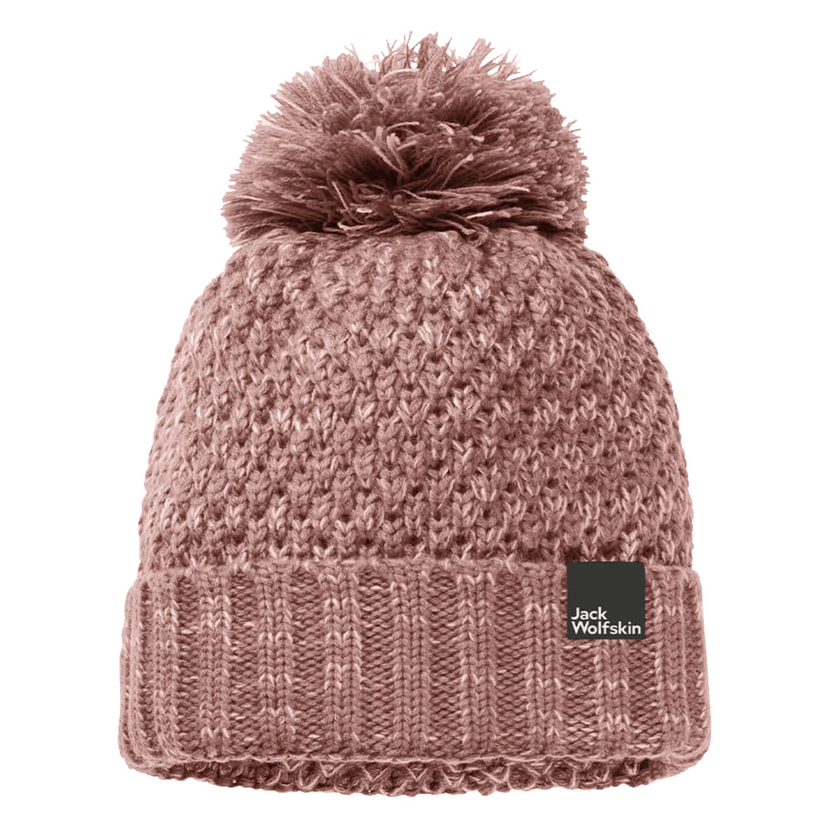 Kulicha Jack Wolfskin Knitted Beanie with Pompom HIGHLOFT Ružová | 1908011-3068