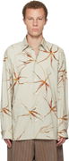 Dries Van Noten Loose Cotton Floral Print Shirt