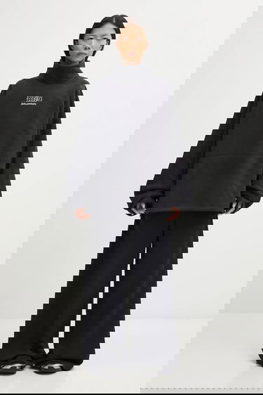 Mikina Maison Margiela MM6 Maison Margiela x Salomon Oversized High-Neck Fleece Sweatshirt Čierna | S52NH0035.M20140.899, 5