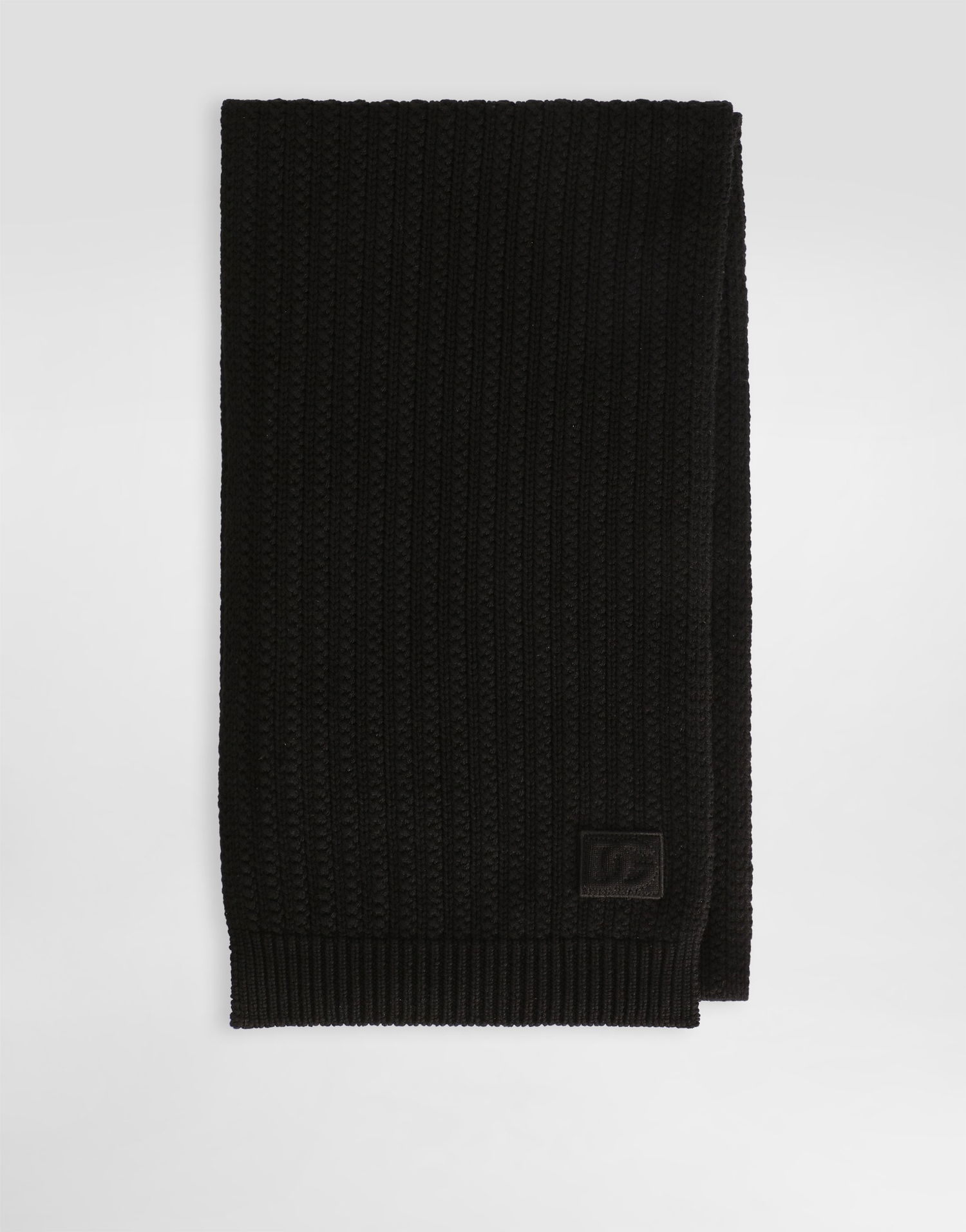 Šál Dolce & Gabbana Dolce & Gabbana Cable-Knit Scarf Čierna | GX13KZJDVCMN0000, 0