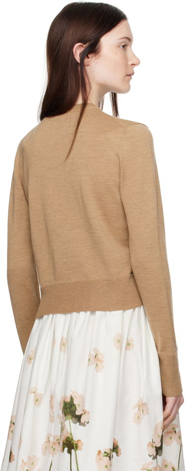 Sveter Erdem Erdem Cropped Embellished Cardigan Hnedá | PS25_KT9_CADWK, 2