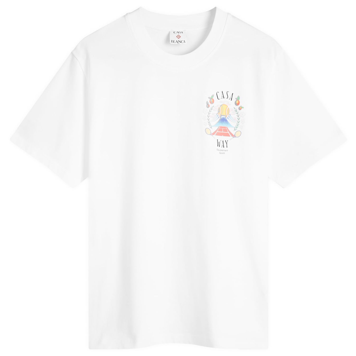 Tričko Casablanca Casa Way Mountain Printed T-Shirt, Size Large Biela | WPF25-JTS-046-03, 1