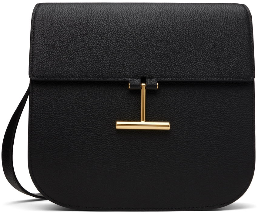 Taška cez rameno Tom Ford Grain Leather Shoulder Bag Čierna | L1761-LCL095G, 0