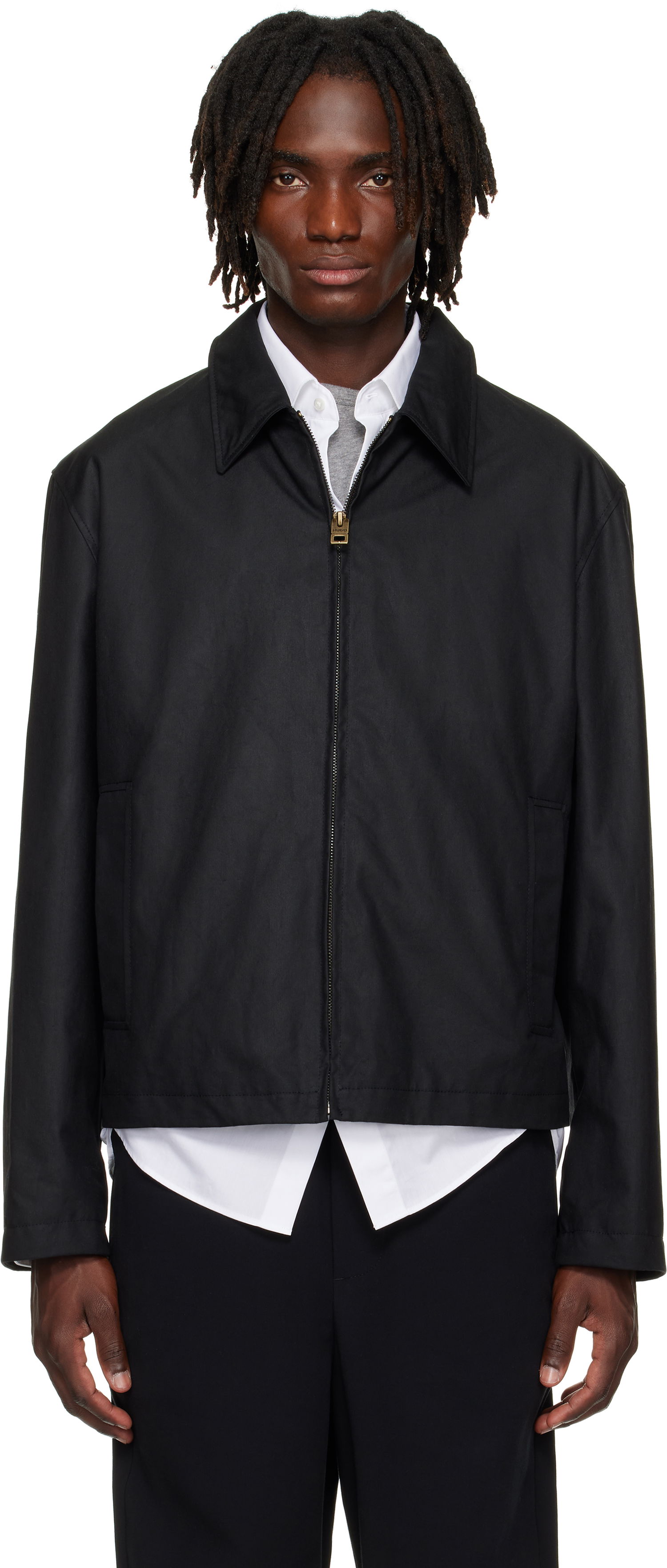 Bunda BOSS Hugo Water-Repellent Jacket Čierna | 50544628, 0