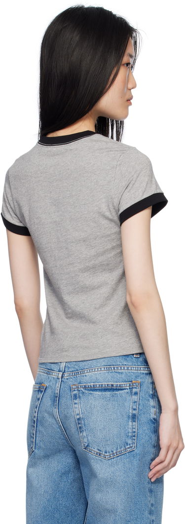 Tričko Stella McCartney Stella McCartney Floral Embroidered T-Shirt Šedá | 6J03723SPZ75, 2