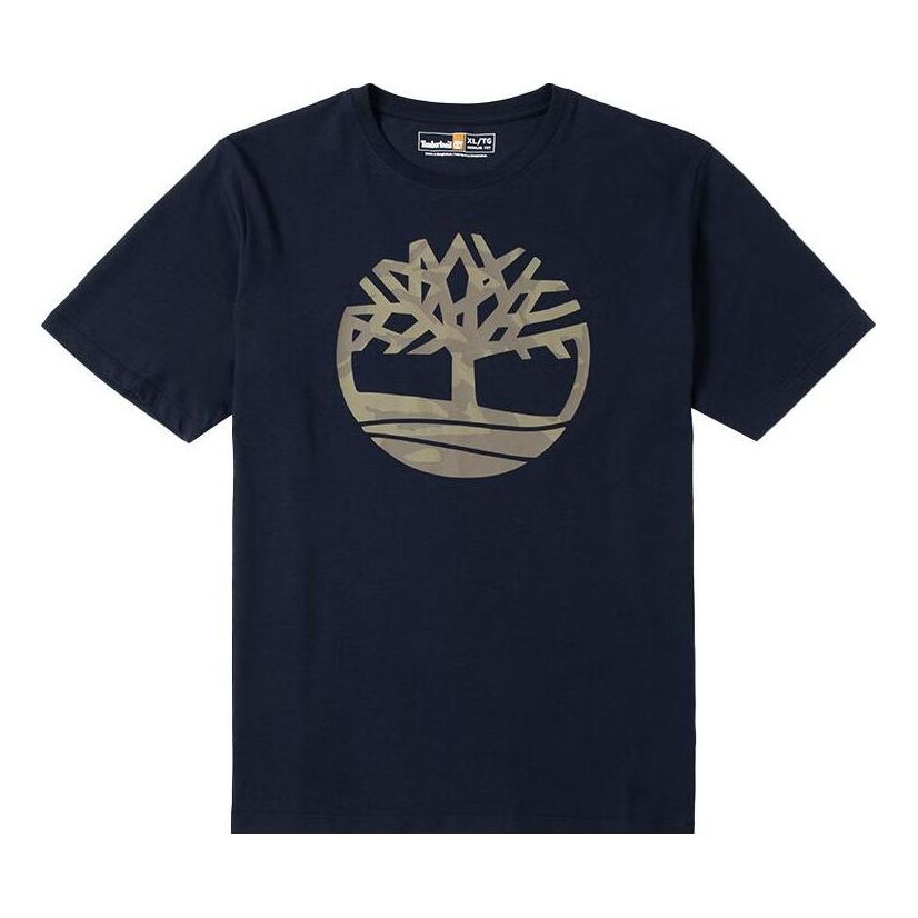 Tričko Timberland Camouflage Logo Graphic T-Shirt Navy | A2Q5Q-433, 0
