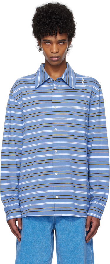 Polo tričko Marni Long Sleeved Striped Polo Rôznofarebný | POMU0042S0 UTC452, 0