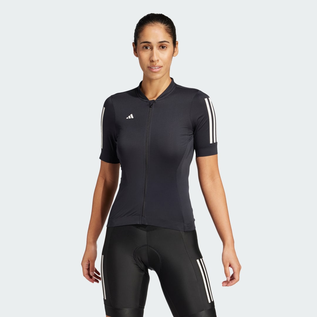 Dres adidas Performance Tempo 3-Stripes Cycling Jersey Čierna | JD7176, 0
