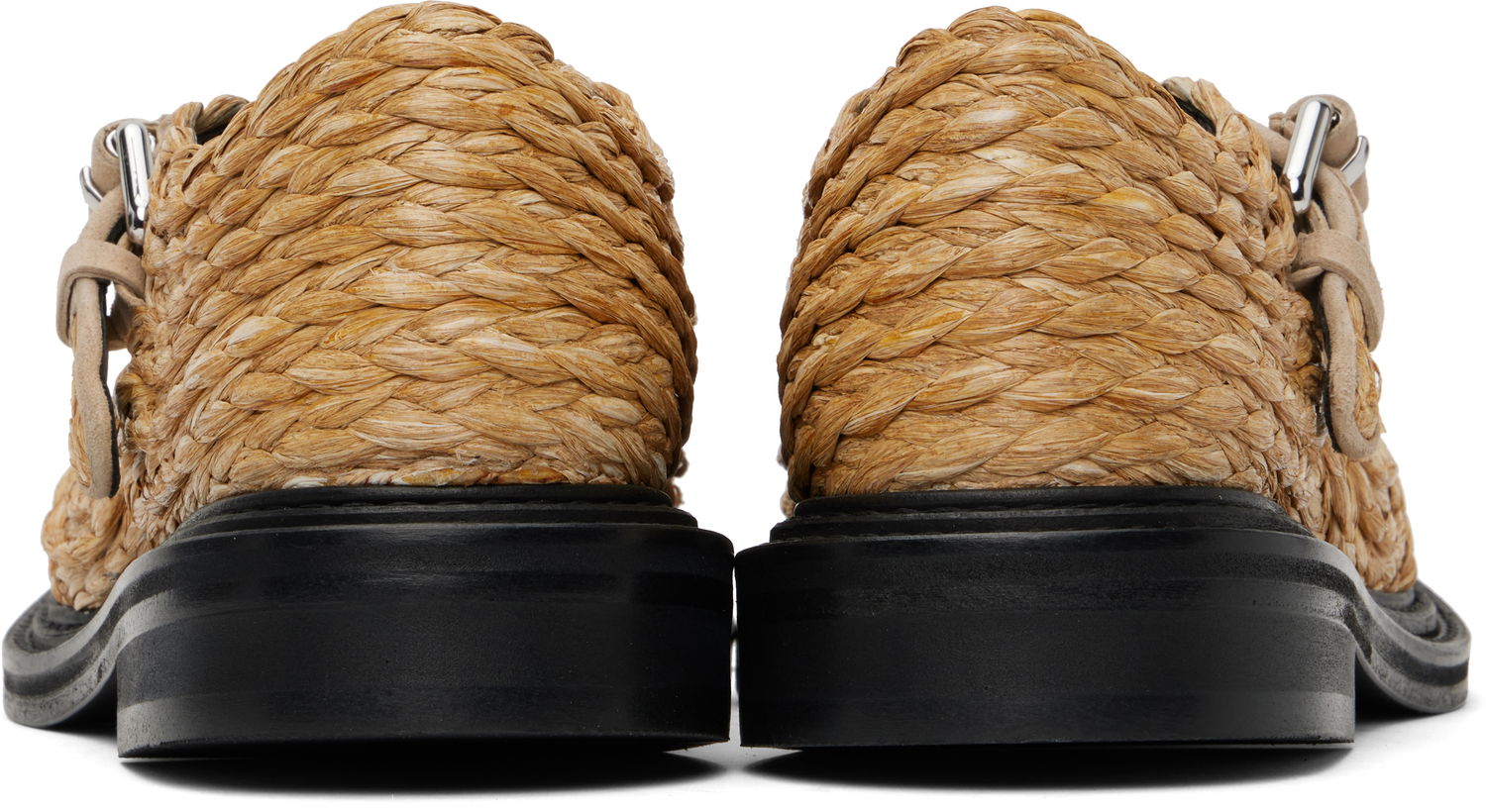 Starostlivosť o obuv Moschino Moschino Olivia Raffia Mary Jane Loafers Béžová | MA10624C1M MX0 10A, 1
