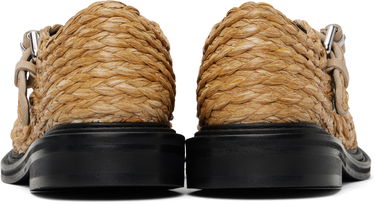 Starostlivosť o obuv Moschino Moschino Olivia Raffia Mary Jane Loafers Béžová | MA10624C1M MX0 10A, 1
