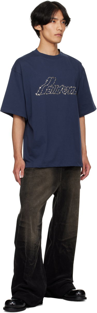 Tričko We11done Pearly 'Se11done' Logo T-Shirt by We11done Navy | WD-TT2-25-735-U-NV, 3