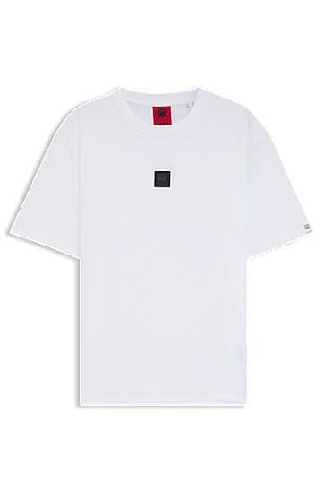 Tričko BOSS HUGO x RB T-shirt with bull-graphic logo patch Biela | 50549304, 0
