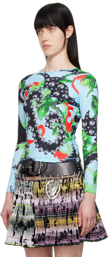 Sukňa Chopova Lowena Chopova Lowena Spangle Tangle Fitted Jersey T-Shirt Rôznofarebný | 2307, 3