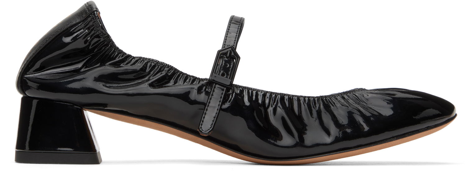 Tenisky a topánky LANVIN Heeled Mary Jane Ballerina Flats Čierna | FW-BAMB04-GLOS-H24, 0
